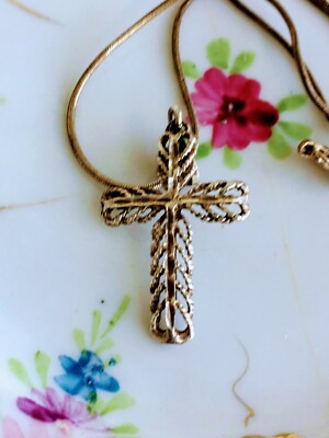アクセサリー vintage silver925 snake cross pendant Vintage Sterling 925 Silver Cross Pendant Snake Chain | eBay