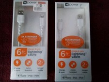 iPhone 2 Pack QUICK Charge  Sync 6FT Braided Cable Strain Resistant Ends