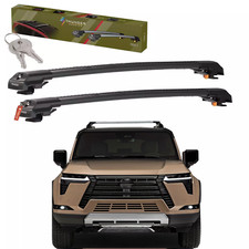 Crossbars Roof Racks for Lexus GX550 2024-2026 Black-Gray Aluminum Lockable Pair