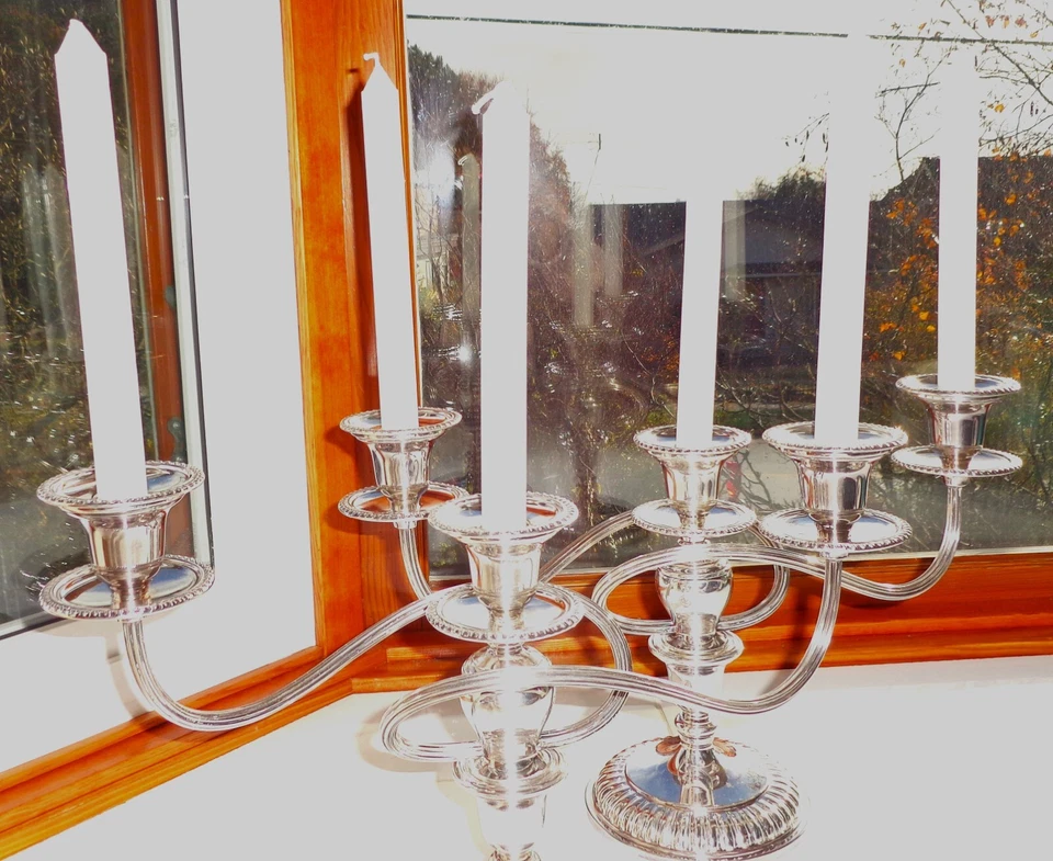 ВИНТАЖНЫЙ BIRKS ПАРА 3 СВЕТА КАНДЕЛЯБР 14 «X 9» REGENCY ПЛАСТИНА АНГЛИИ REED TWIST НОВОМ - Изображение 2 из 4