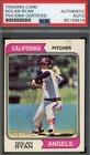 Nolan Ryan PSA DNA Coa Vintage Signed 1974 Topps  Autograph
