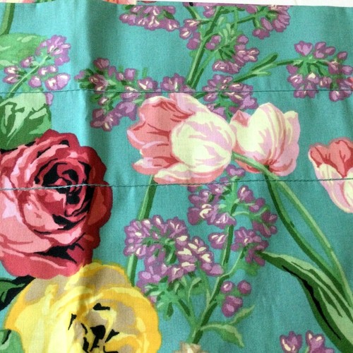 NEW Liz Claiborne at Home Turquoise Valance Bright Spring Flowers 84x15" NWOT - Picture 6 of 9