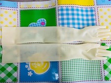 2342 Transparent Latex long gloves moulded opera long gloves 0.4mm size S-M