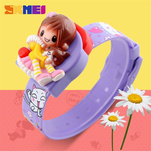 SKMEI Girls Pink Watch Cartoon Watch Kid Lovely Gift Children Digital Wristwatch - Picture 12 of 14