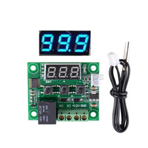 50-110°C DC 12V W1209 LED Digital thermostat Temperature Control Switch Sensor