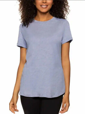 Felina Ladies' Slub Crew Tee Soft Jersey T-Shirt Crewneck Relaxed Fit MEDIUM 