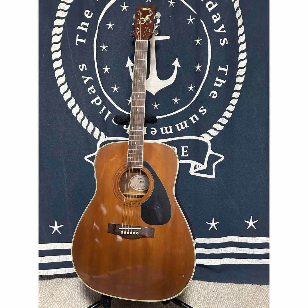 Acoustic Guitar Yamaha FG425T Tinted Natural Color Good