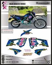 KLX 650R 1993  ADESIVI ADHESIVES GRAFICHE STICKERS DECALS
