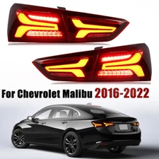 For Chevrolet Malibu 2016-2022 Brake Stop Signal Lamps LED Rear Tail Lights 1Set