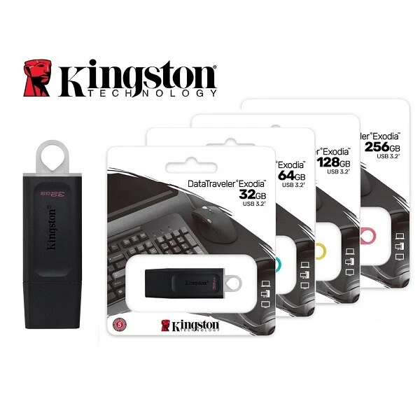 KINGSTON DTX PENDRIVE PENNETTA USB 3.2 CHIAVETTA 16 GB 32 GB 64 GB 128 GB 256 GB - Immagine 3 di 4
