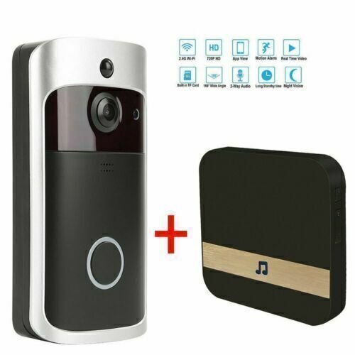 Wireless WiFi Video Doorbells Two-Way Smart Phone Door Ring Security Camera Bell - Picture 17 of 17