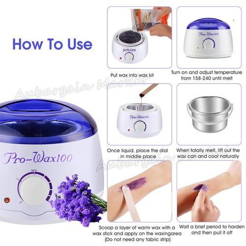 24PCS Wax Pot Warmer Hard Wax Bean Body Remover Heater Waxing Machine Kit AUPlug - Picture 8 of 10