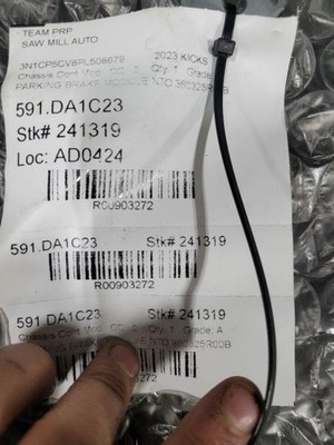 2021-2024 Nissan Kicks Parking Brake Control ECU ECM Module