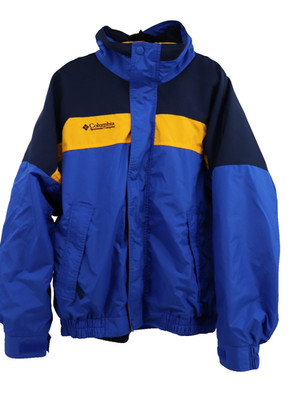 Vintage Columbia Bugaboo 3 in 1 Coat Mens Large Blue Fleece Jacket Lined 90s Ski