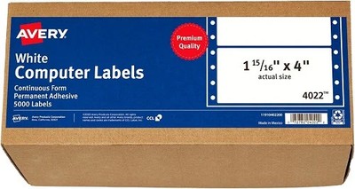 AVERY AVE4022 - Dot Matrix Printer Address Labels