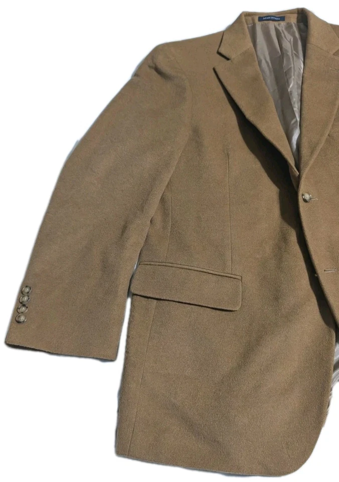 Abrigo Lands End 100 % cachemir para hombre - talla 44R Foto 2 de 4