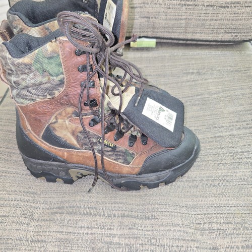 Rocky 800g Thinsulate Gore-Tex Hunting Boots Men’s 8.5 M Leather Camo Waterproof - Picture 8 of 20