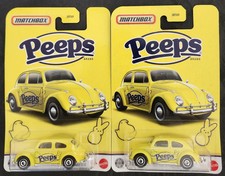 2 Matchbox Candy Peeps Yellow 1962 Volkswagen Beetle Vehicles Die-cast New 2026