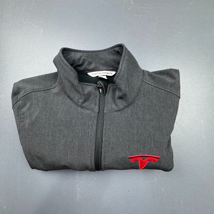 Tesla Softshell Jacket Women’s Medium Gray Zip Lo… - image 11