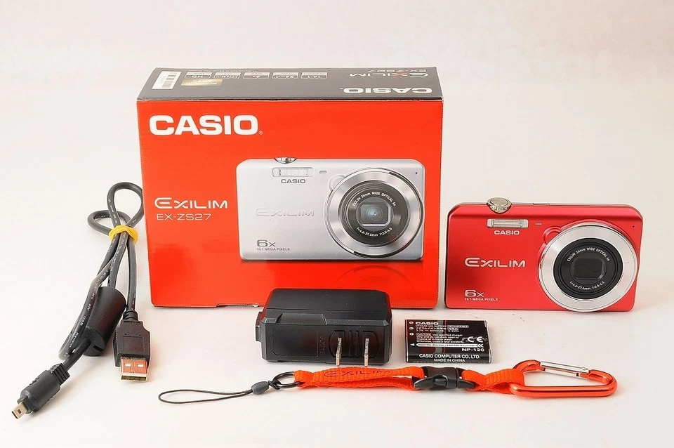 Casio EXILIM EX-ZS27 kompakte Digitalkamera 16 MP mit Box NEAR MINT+ aus Japan - Bild 2 von 4