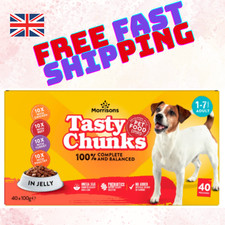 Morrisons Tasty Chunks in Jelly 1-7 Years Adult 40 x 100g
