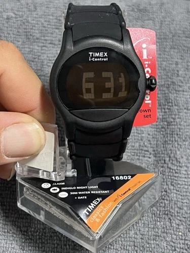 Vintage Timex Indiglo Digital Day/Date ALARM Wrist Watch # 834 HH.   NOS