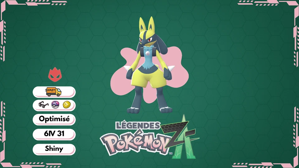 Pokémon Z-A Pokémon ZA Lucario 6IV 31 Shiny strat✨Baron