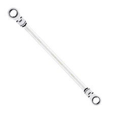 Flex-Head Extra Long Ratcheting Wrenches Double Box End Chrome Vanadium Steel...