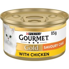 Gold Savoury Cake Chicken Wet Cat Food 85g (Pack of 12) 8.82 per kilo