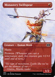 Monastery Swiftspear (Borderless) #362 Foil Double Masters 2022
