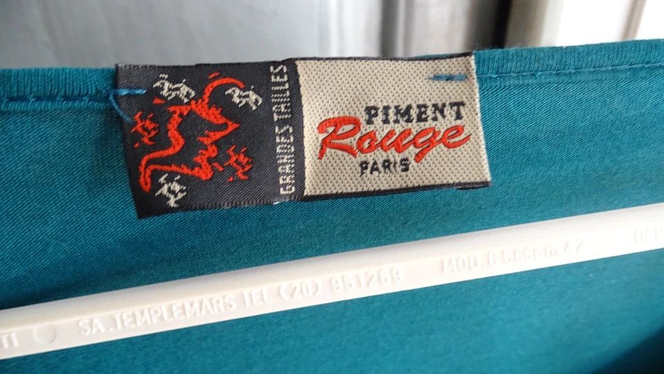 tunique piment rouge grande taille 54 56 58 avec dentelle - Photo 3/4