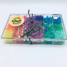 The Beadery Bead 2,000 Kit Colorful Craft Product 1997 vtg NEW 30 feet cord