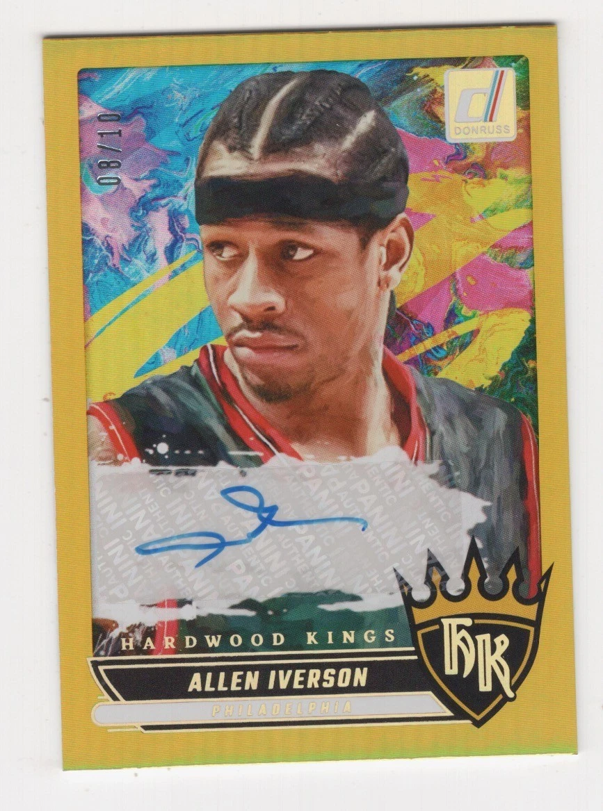 Allen Iverson Basketball Autographed ungraded Sports Trading Cards
