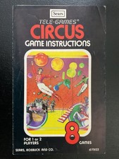 Circus Tele-Games Atari 2600 Instruction Manual Only