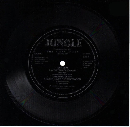 Various Artists Jungle Präsentiert Das Mint Label 7" Vinyl UK Katalog 1991 Flexi