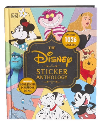 Disney Sticker Anthology Hardcover Sticker Book with 1026 Classic Stickers NEW