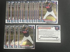 20 x 2024 BOWMAN CHROME CARLOS SILVA LOT OF 20 CARDS TWINS BCP-120 1ST