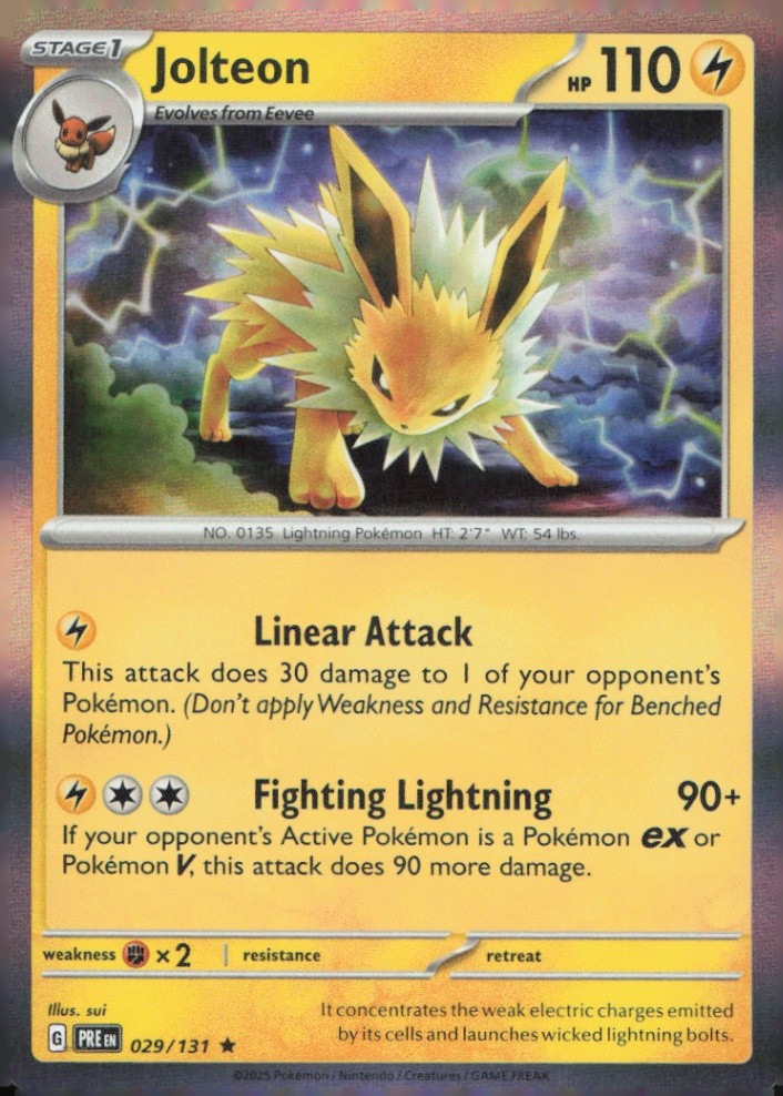 Jolteon Rare SV: Prismatic Evolutions 029/131 NM