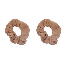 Solid Scrunchies for Women, Set of 2, Tan