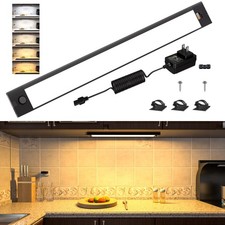 Under Cabinet Lighting,16.5 inch Dimmable Counter Lights for Kitchen,Plug in ...