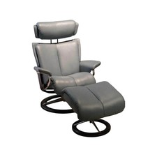 Stressless Sessel Magic M Leder Paloma Grau Gestell Signature Schwarz 