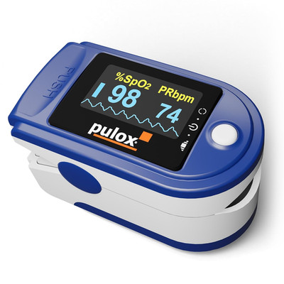 Pulsoximeter Pulox PO-200 Solo in Blau - Messung Von Sauerstoffsättigung (Spo ),