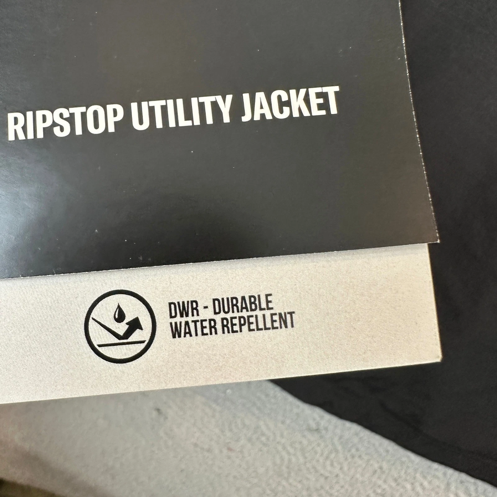 NEW Dickies Ripstop Utility Jacket Mens Medium Black Water Resistant Hooded Logo image 7