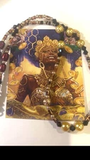 Oshun Hoodoo Santeria Orisha Yoruba Voodoo Protection Amulet Necklace 01