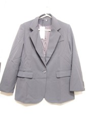 Dazy Womens Dark Gray Blazer One Button Size L