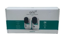 Arlo Essential Indoor Pan Tilt Security Camera 2K 2025 Release -2 Cam Set NEW