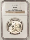1941 WALKING LIBERTY HALF DOLLAR - NGC MS-65, FRESH WHITE GEM!