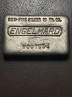 Vintage Engelhard 10 oz .999+ Poured Silver Bar – W Series