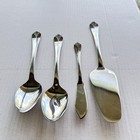 Farberware Bayport Stainless Steel Flatware Hostess Serving Set Spoon Knife Cake
