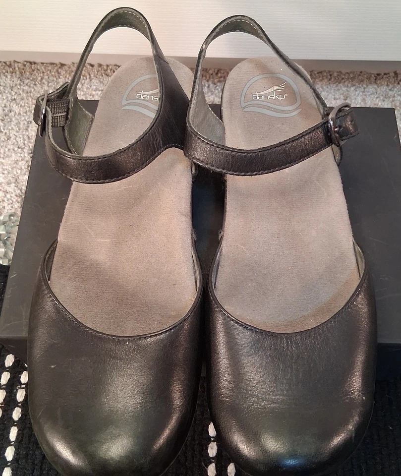 Dansko Mujer Sam Mary Jane - Negro Suave Grano Completo EU40 US 9.5-10 Foto 3 de 4